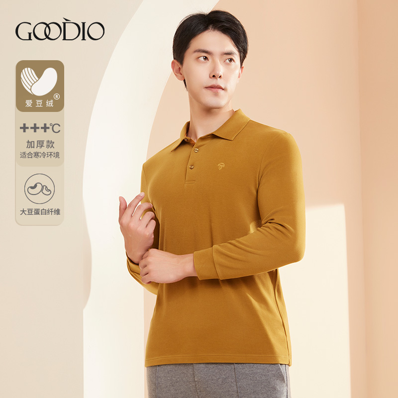 爱豆绒翻领纽扣男打底GDB3265