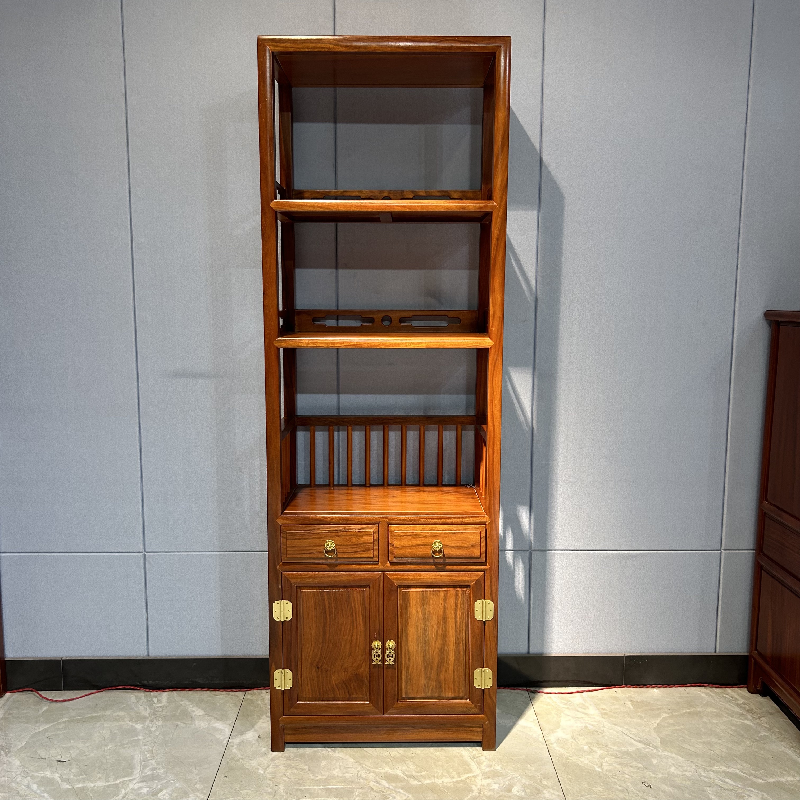 刚果花梨木56-32-168书柜小博古架展示柜