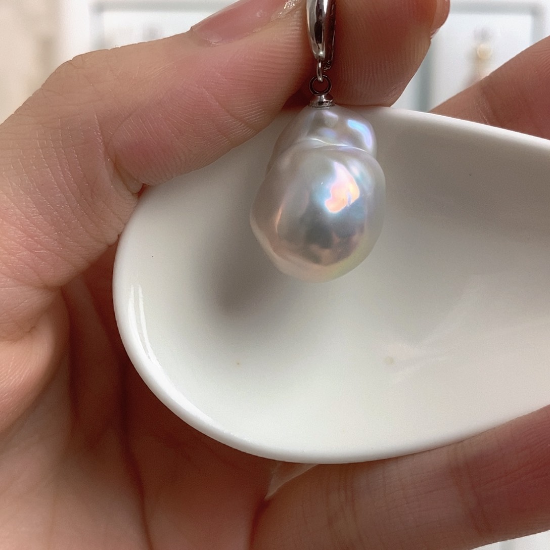 淡水珍珠颈饰银S925镶嵌