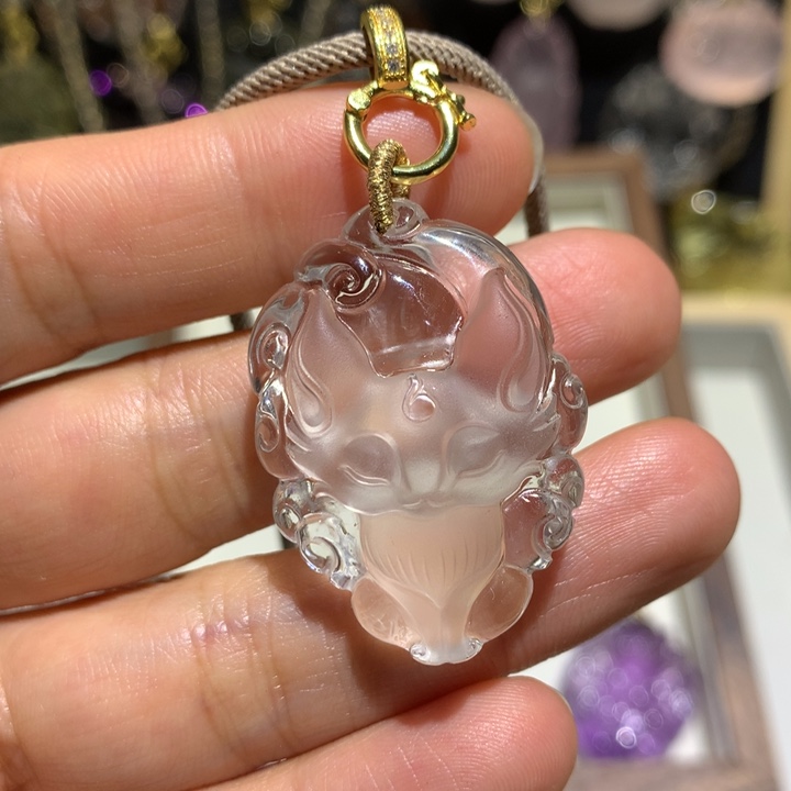 水晶颈饰未镶嵌天然