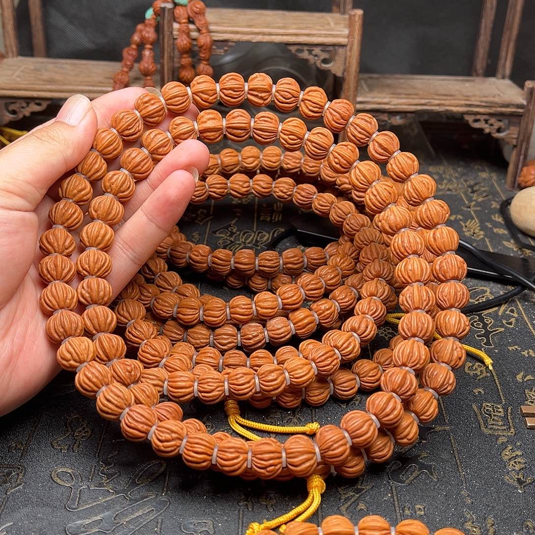 桃核吊坠佛手薄挂