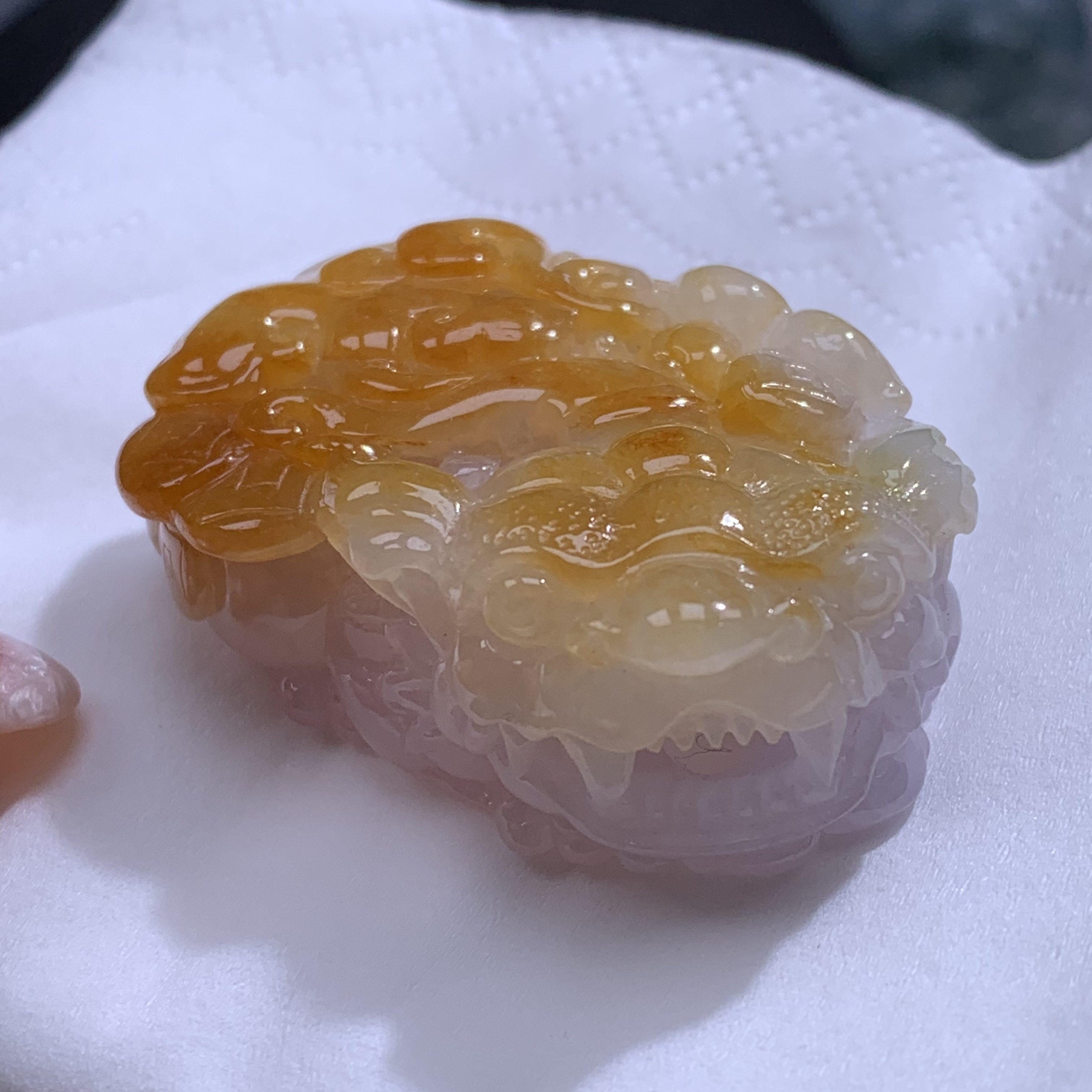 老坑冰润含珠翡翠貔貅挂件招财转运貔貅