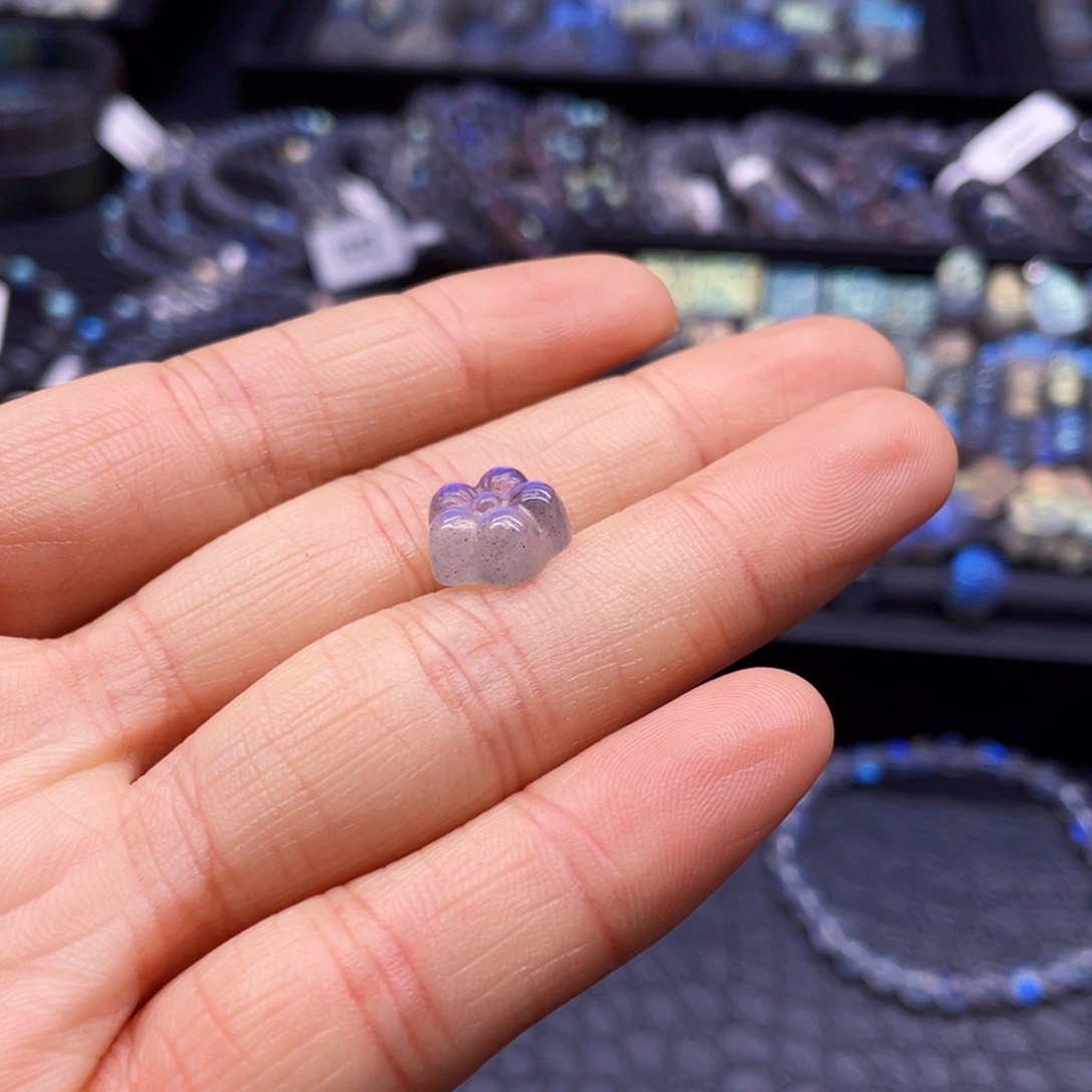 长石颈饰银S925镶嵌子*客户要求定制银扣