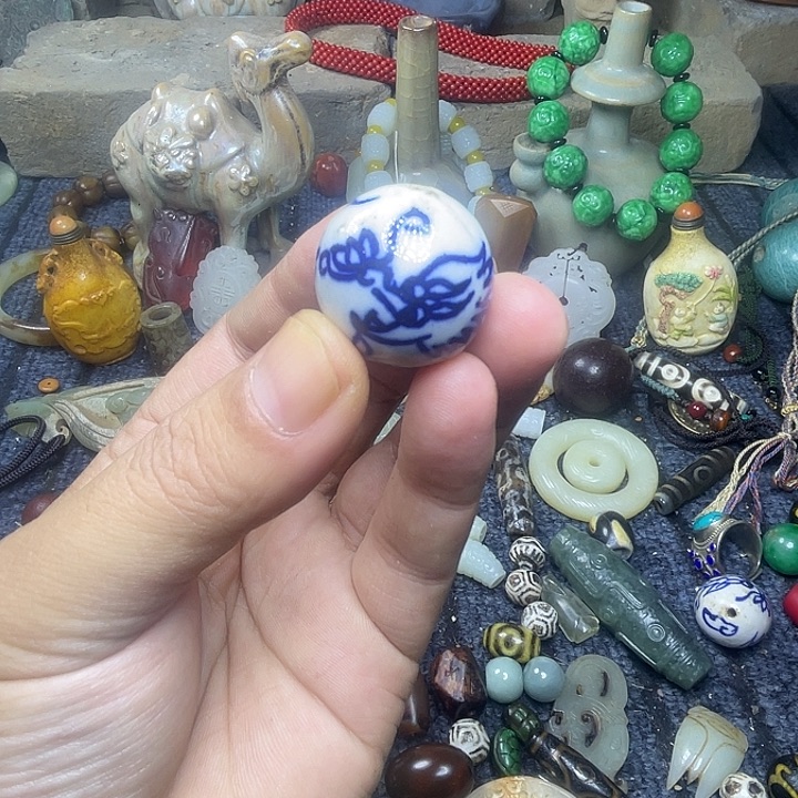 玛瑙/玉髓合金颈饰