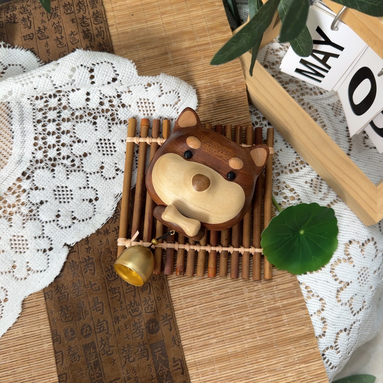 柴犬风铃清脆响声萌宠玄关店铺装饰小物