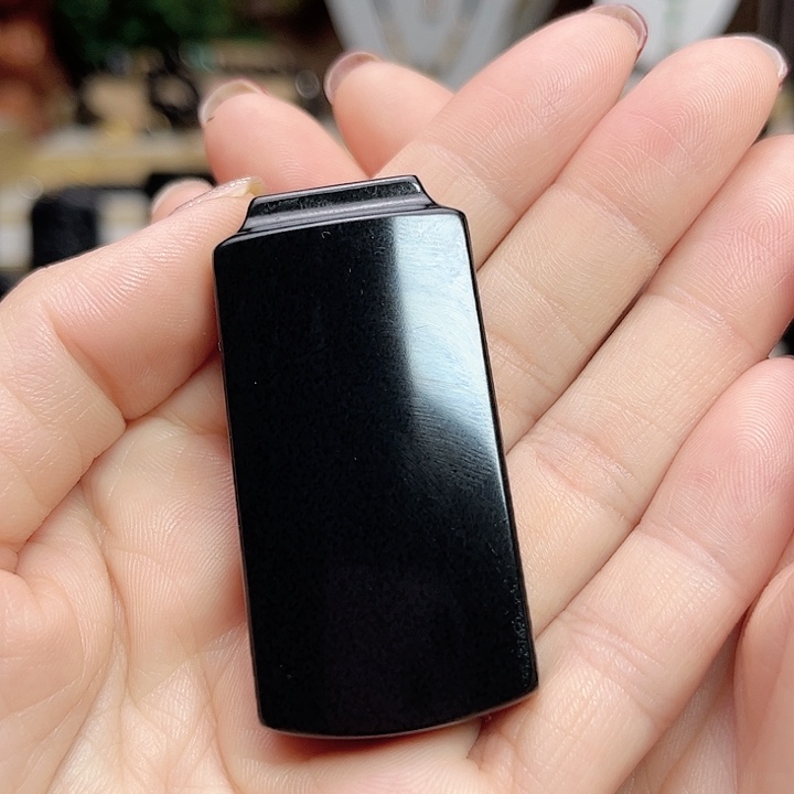 和田玉手链未镶嵌无事牌