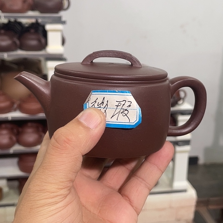 紫砂茶壶60紫泥汉瓦240cc