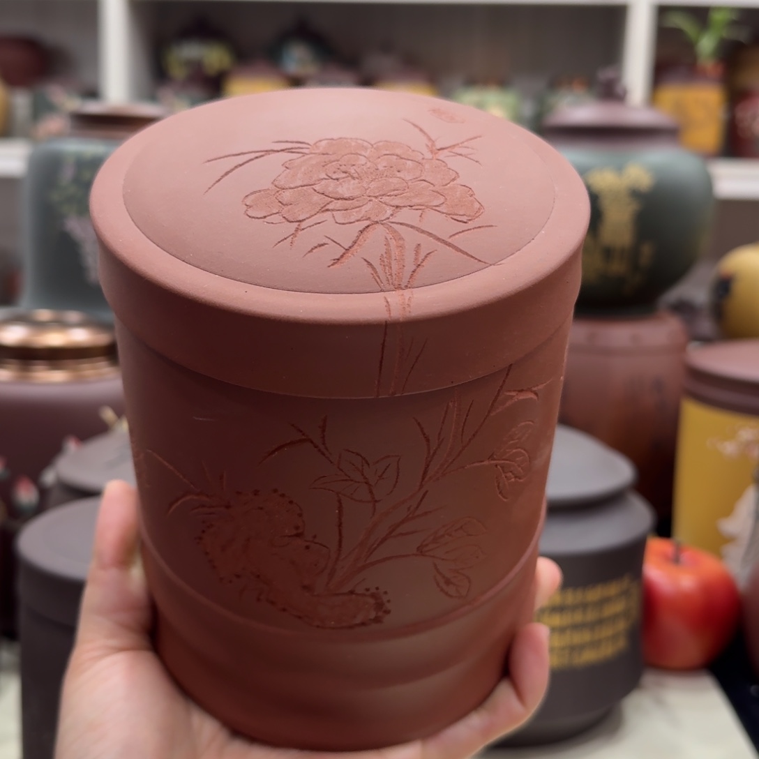 紫砂茶叶罐孤品罐