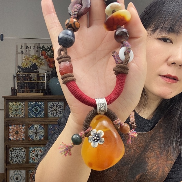 蜜蜡项链未镶嵌项链