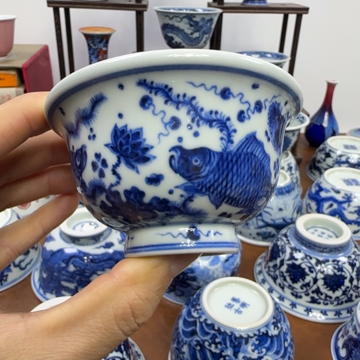摆件陶景德镇陶瓷手工艺陶瓷杯111