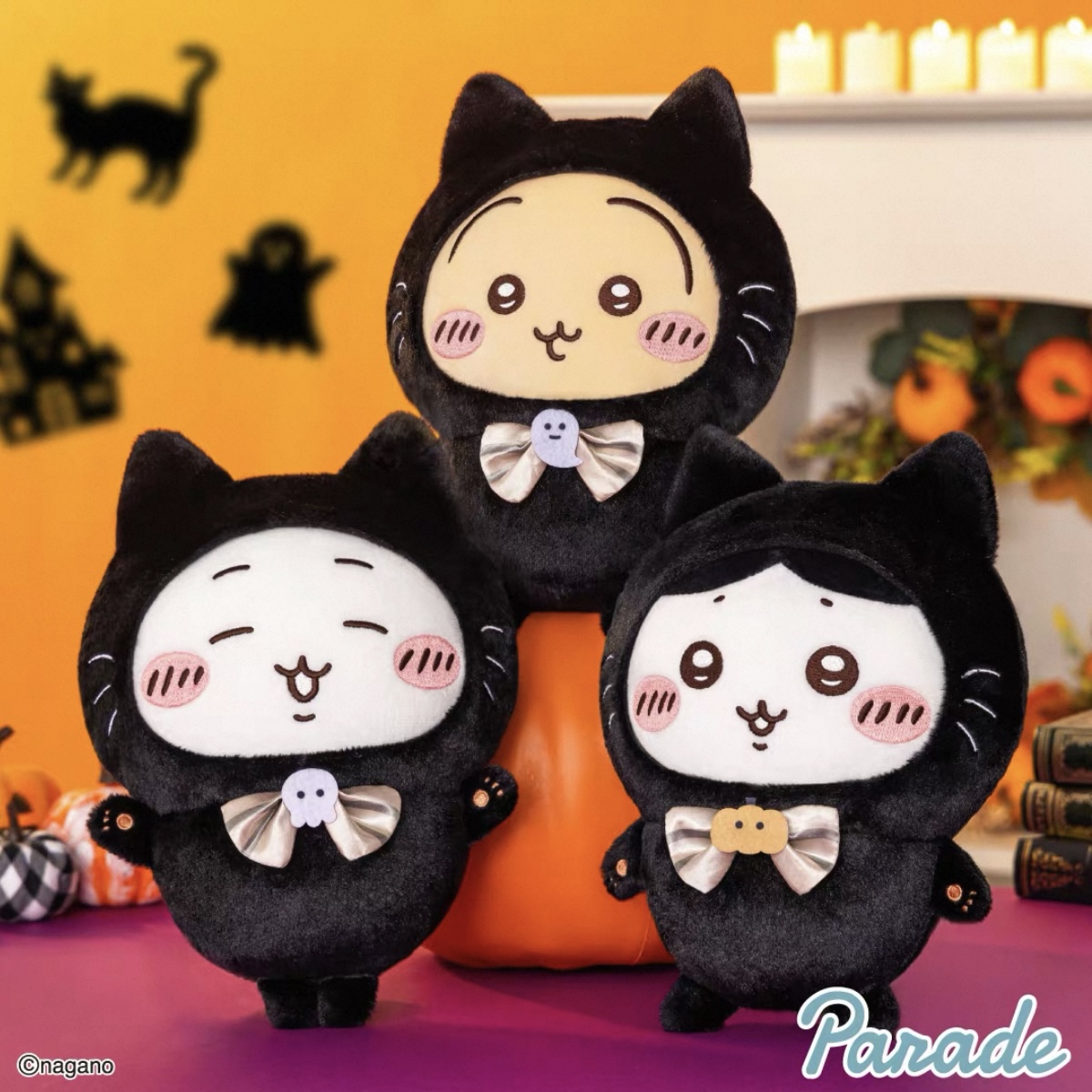 【正品日版】现货chiikawa吉伊卡哇万圣节黑猫系列毛绒公仔