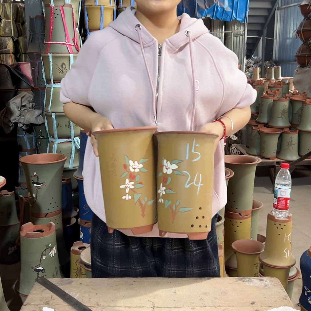 宜兴紫砂精品花盆