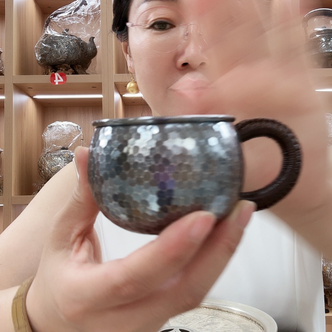 银杯子一个足银999