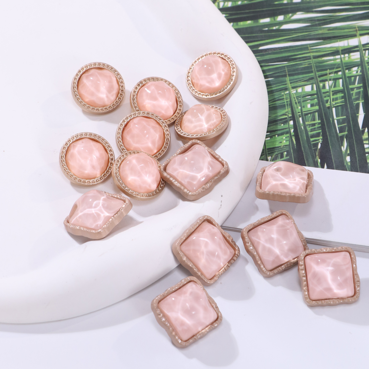 仙女家成衣编织DIY手工编织虚边果冻扣子