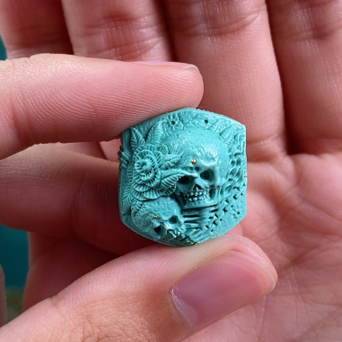 绿松石珠宝奇石未镶嵌