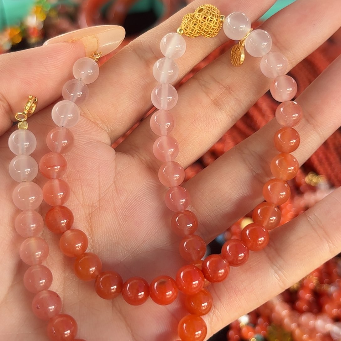 未镶嵌颈饰水晶安**^手串