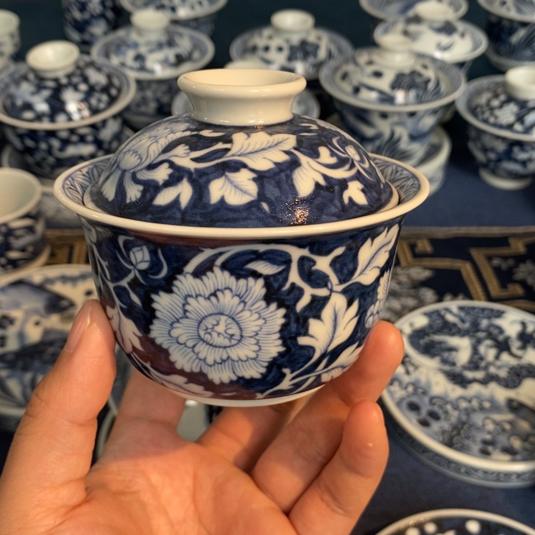 景德镇手工手绘陶瓷 130cc