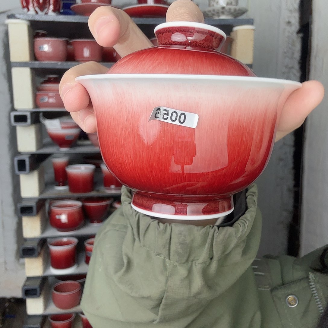 瓷片景德镇郎红陶瓷