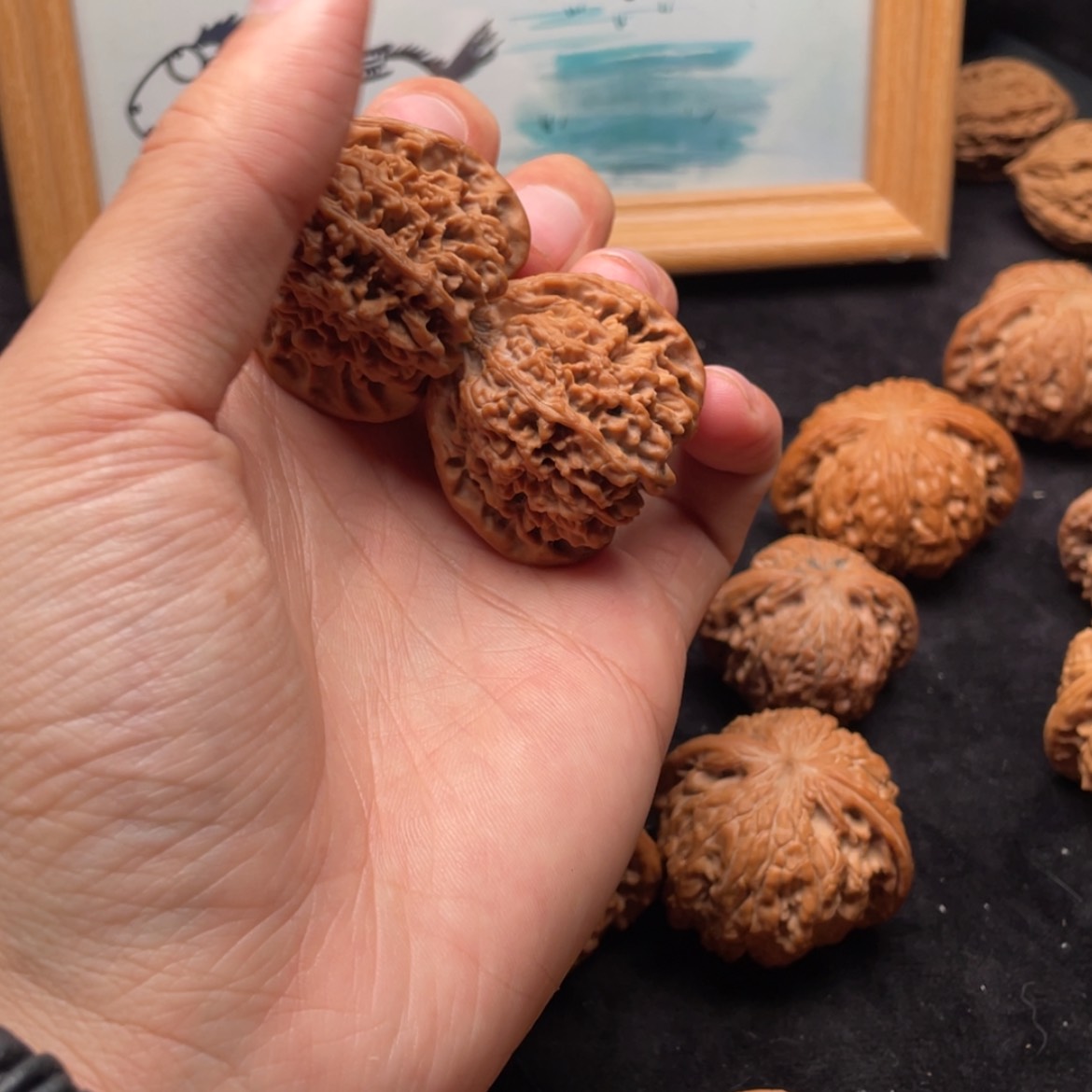 【闪购商品】文玩核桃把件于*全品满天星小