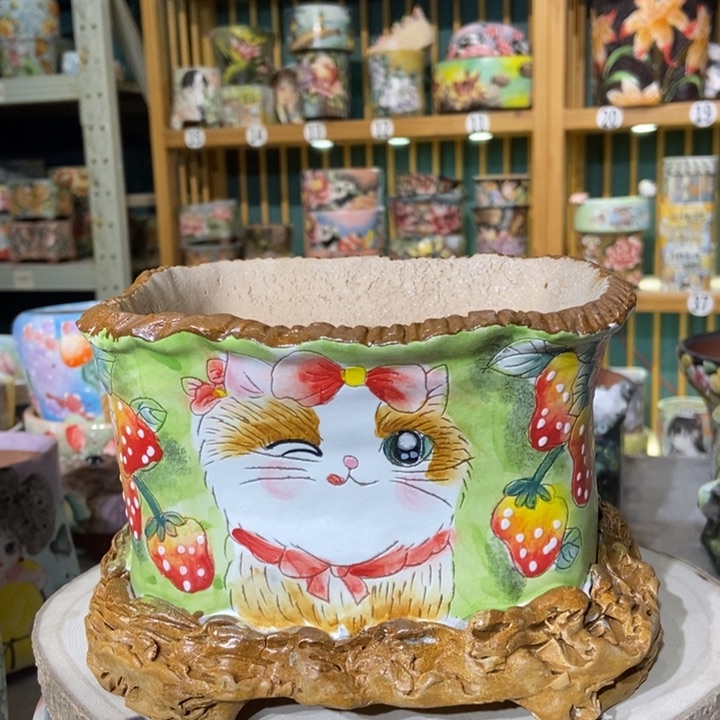 红陶景德镇艺术手绘作品