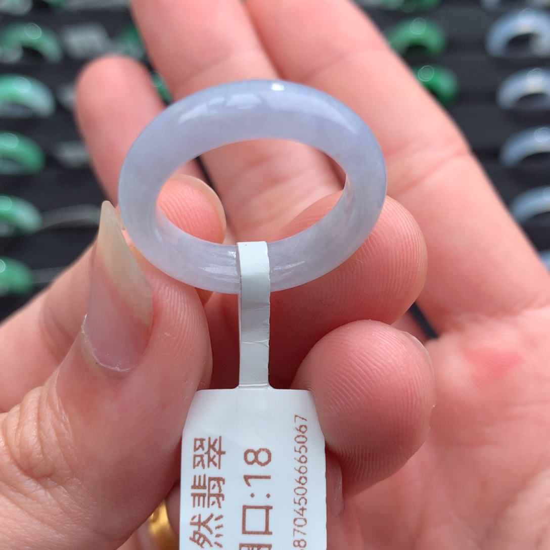 翡翠未镶嵌戒指天然