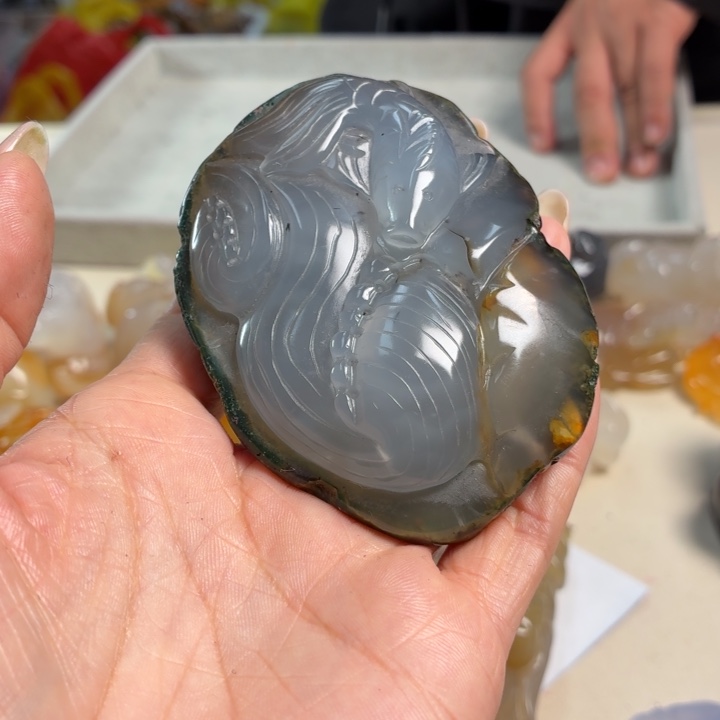 玛瑙/玉髓未镶嵌吊坠(不含链)