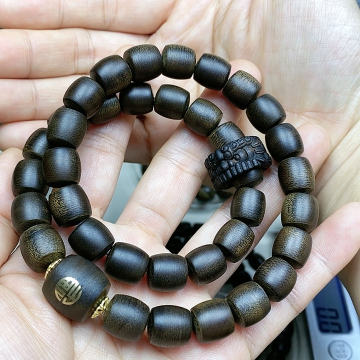 沉香手串西**家越南芽庄白棋楠