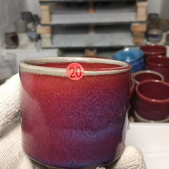 杯西***记钧瓷杯子，纯手工制作
