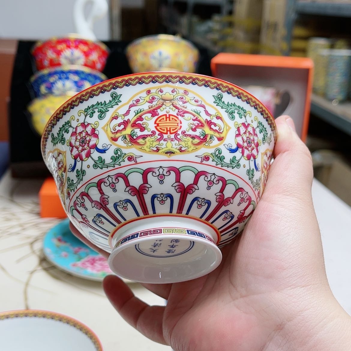 【闪购商品】珐琅4.5英寸6白。。。。