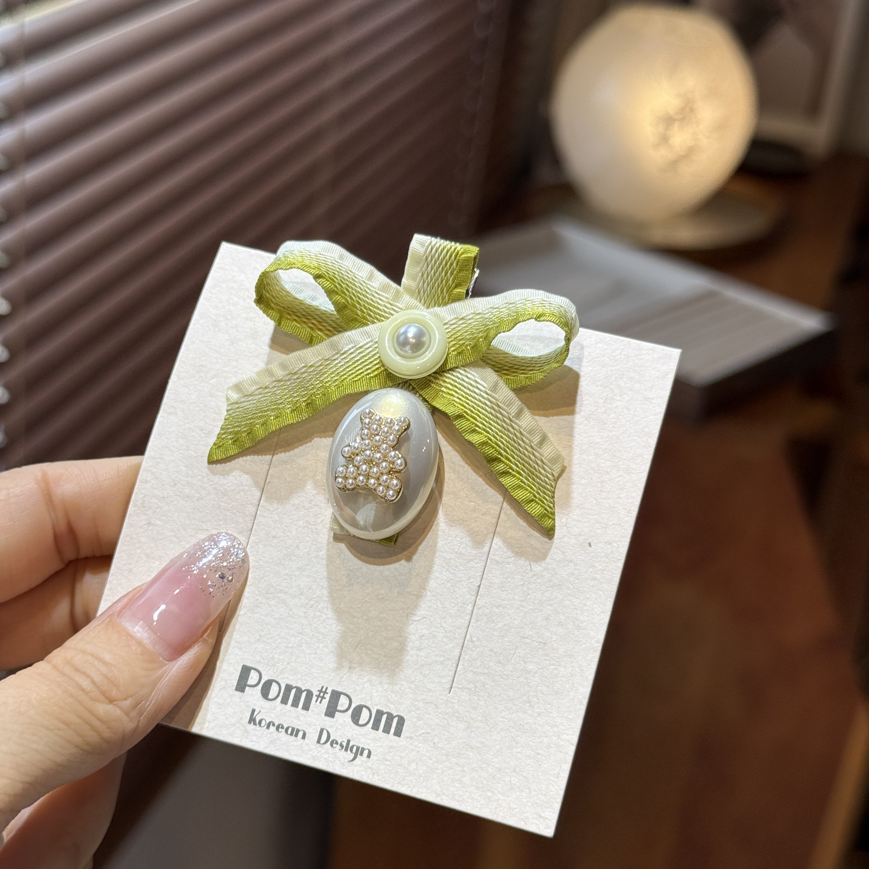 8414小熊发夹（手工微瑕介意勿拍）