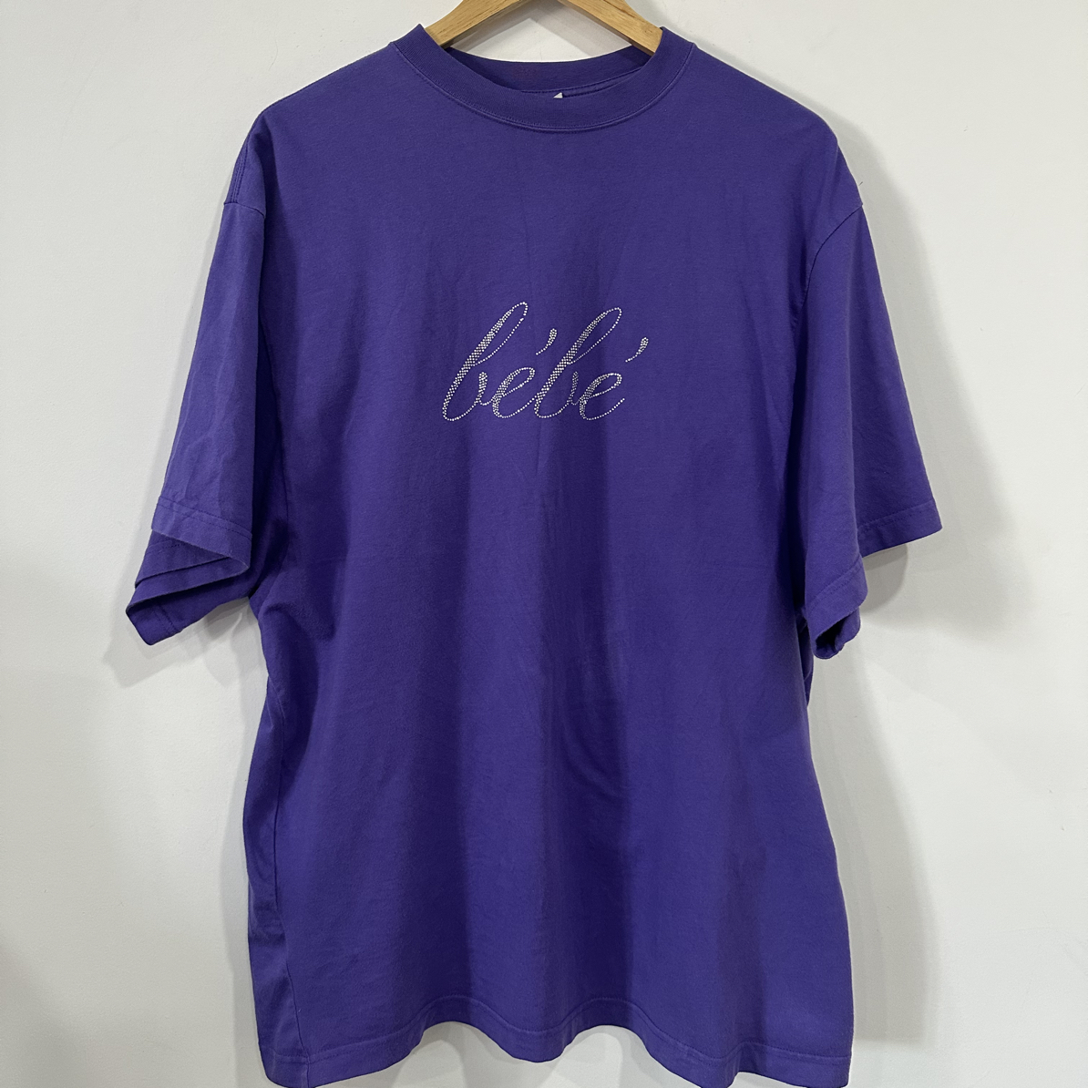 99新 Balenciaga/巴黎世家 bebe烫钻短袖 2码