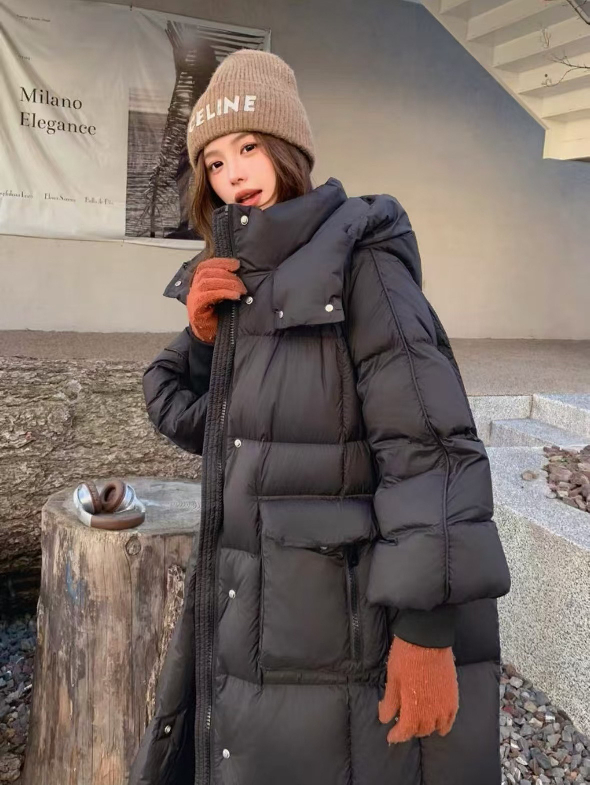 时尚百搭中长款外套