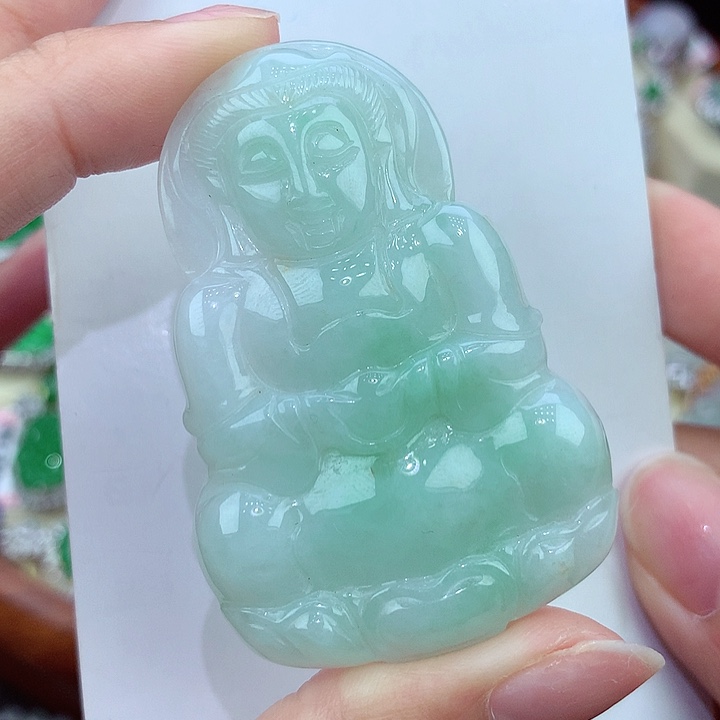 翡翠颈饰未镶嵌缅甸翡翠10