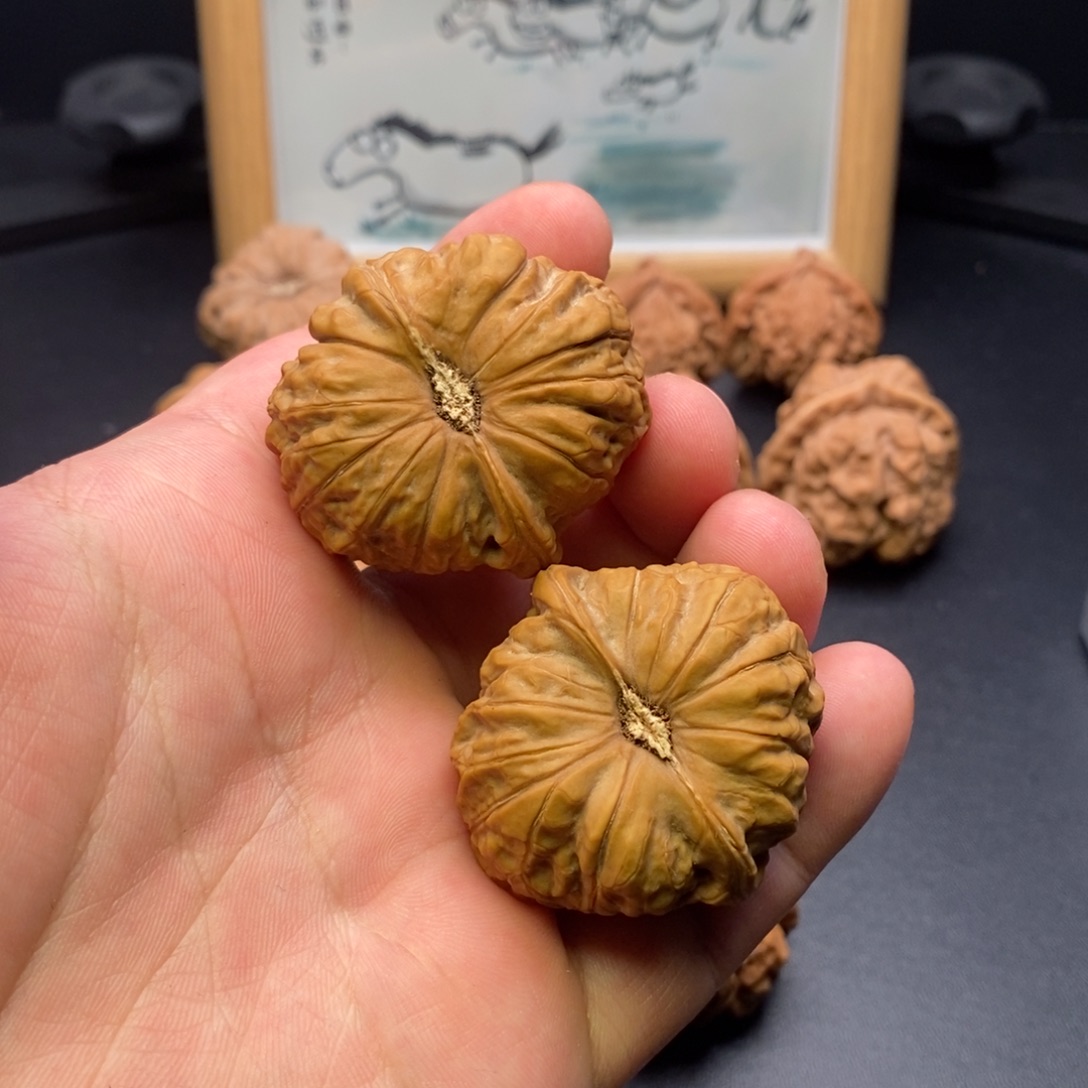 山***】吊坠文玩核桃南瓜墩