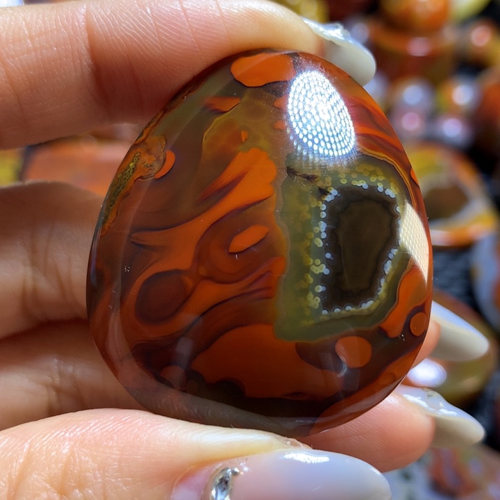 玛瑙/玉髓战国红吊坠未镶嵌