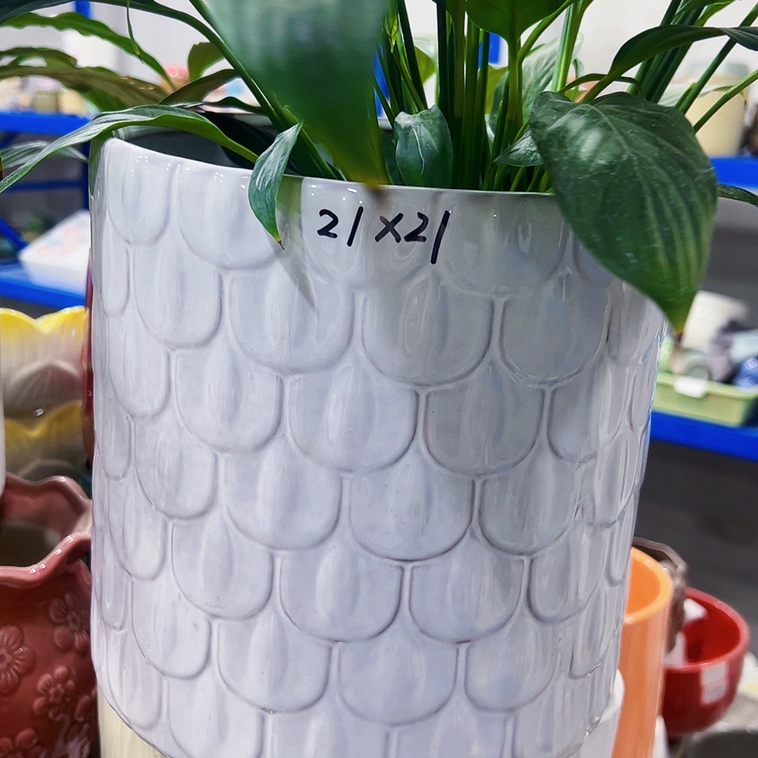 有孔外贸尾单陶瓷花盆凑单10米包邮