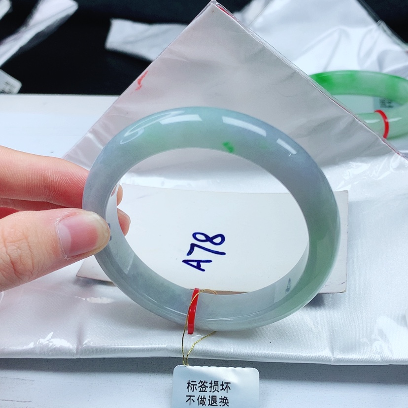 【闪购商品】翡翠手镯未镶嵌天然缅甸a货手镯57