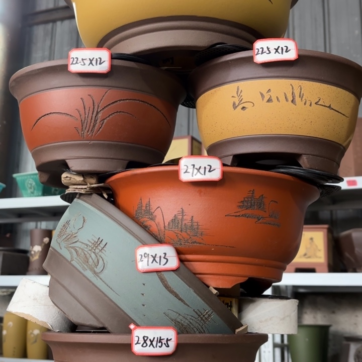 紫砂花盆           118-6