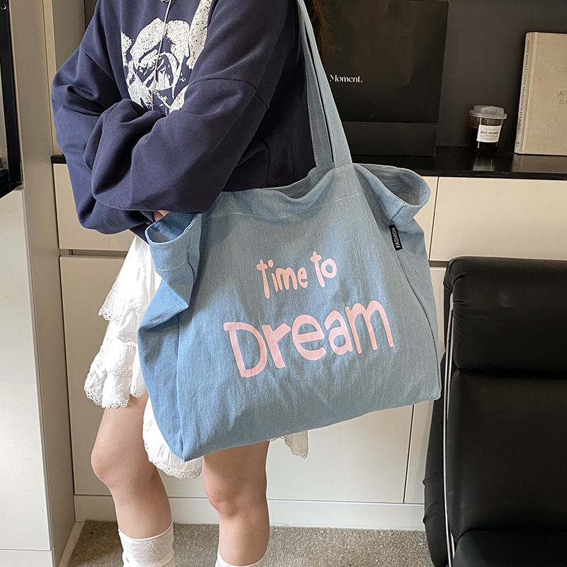 1318慵懒松弛感包包女大容量2025新款单肩包学生党上课韩系通勤包