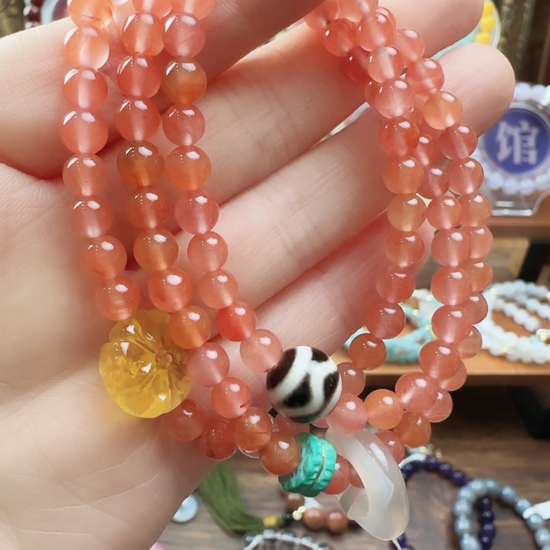 未镶嵌手链南红玛瑙青*檬TN001