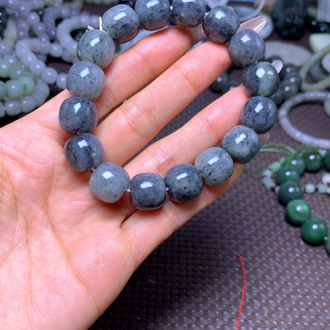 和田玉未镶嵌手串卡14