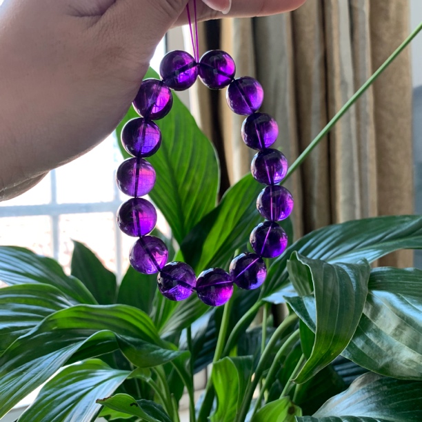 高品乌拉圭紫水晶14mm+(码数全）