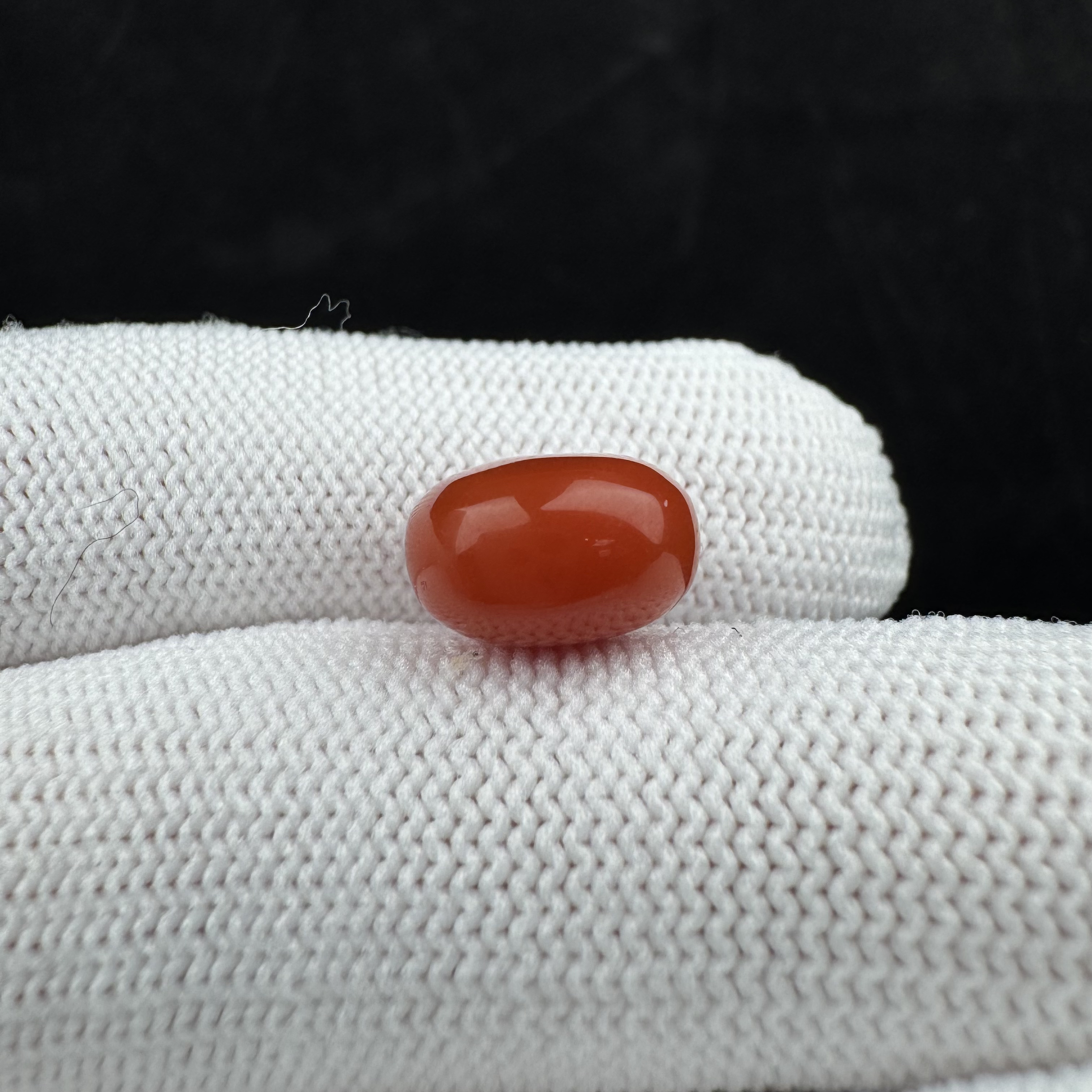 P2037天然南红 扣子11.4*7.3mm支持复检 假一罚四