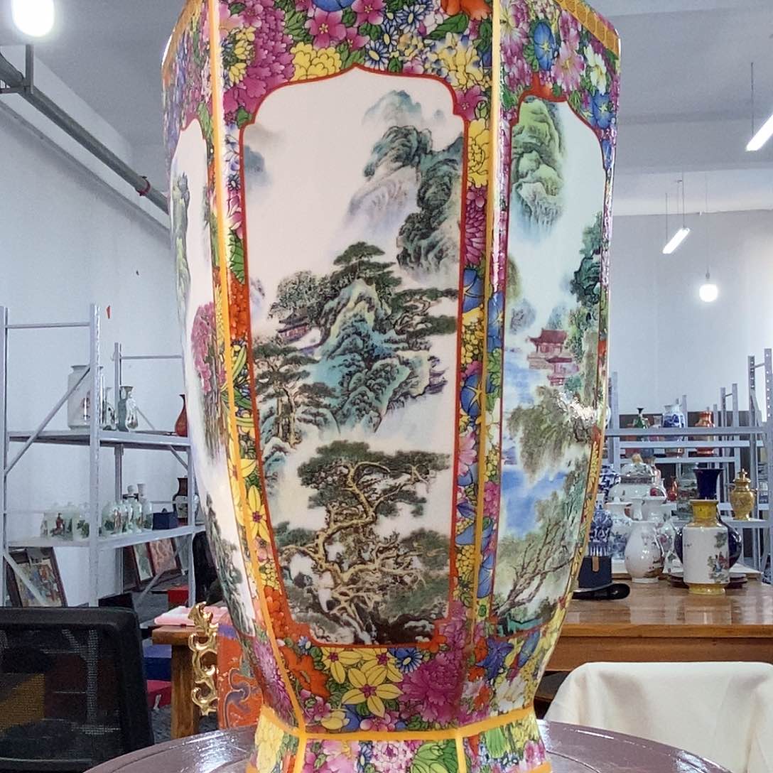 摆件景德镇陶瓷花瓶摆件