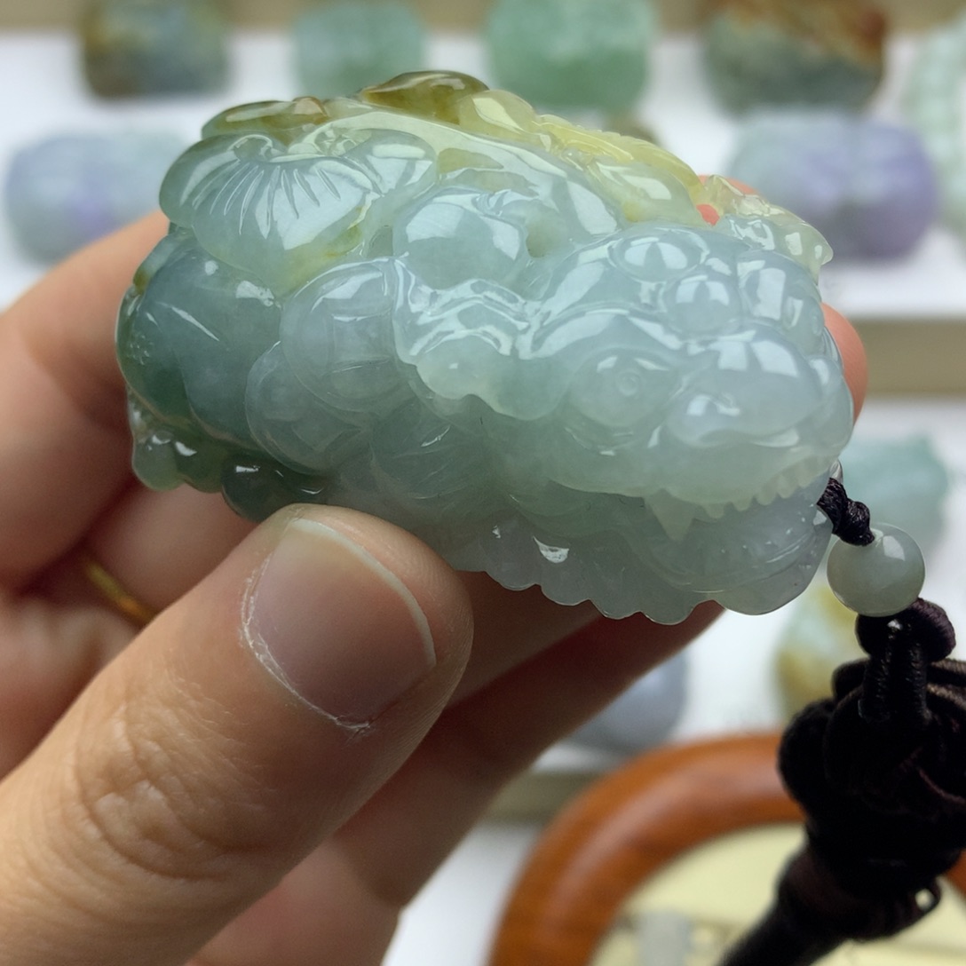 翡翠吊坠(不含链)未镶嵌天然缅甸翡翠A货貔貅