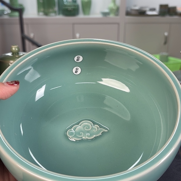 龙泉云间青瓷小米茶器