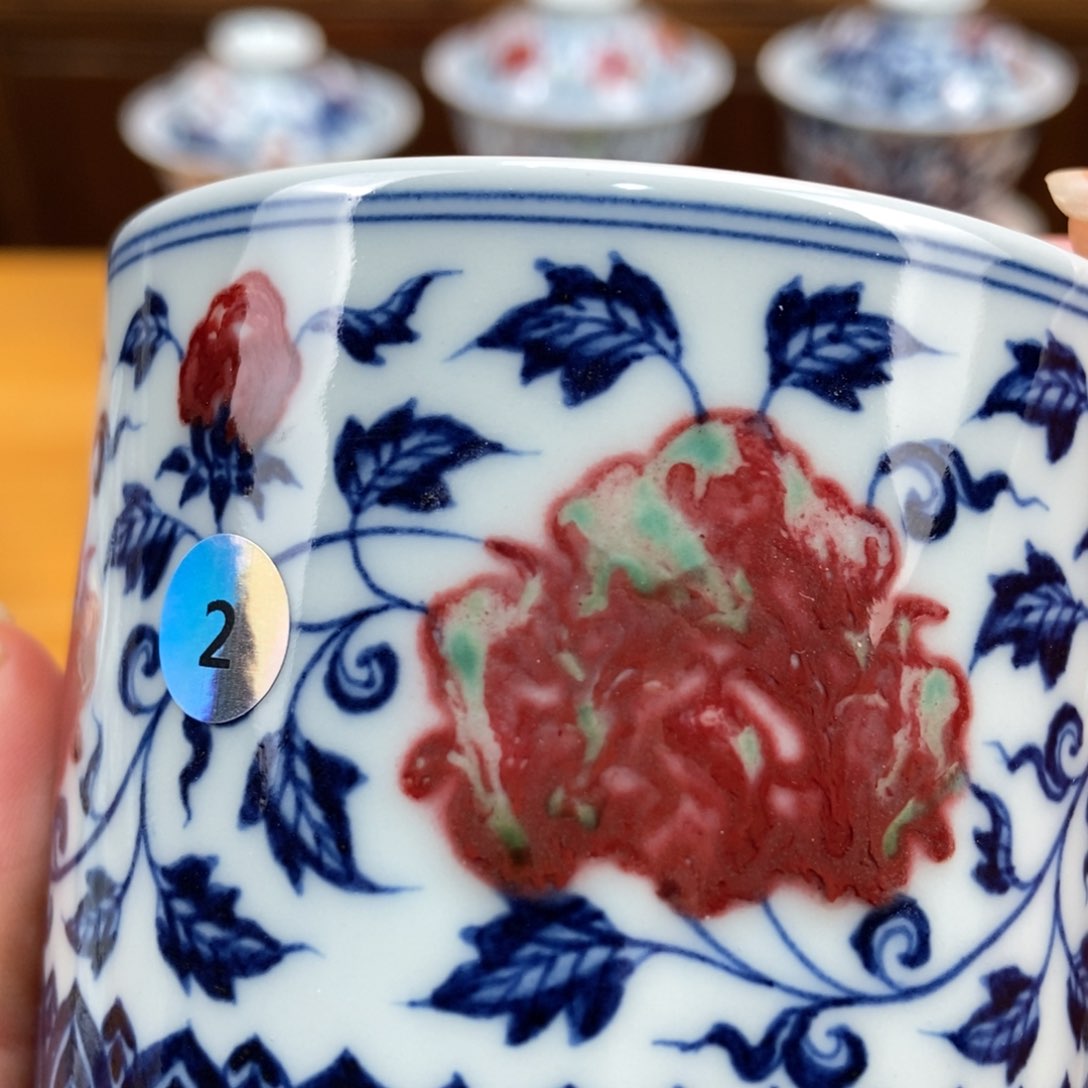 手绘现代茶具非古董