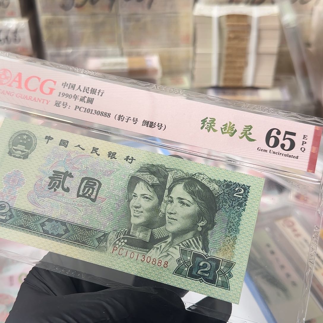 塑料10130888二一纸币评级一张