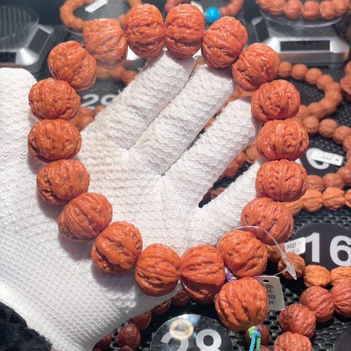 文玩核桃手串核桃手持磨盘飞碟2.6尺寸全品