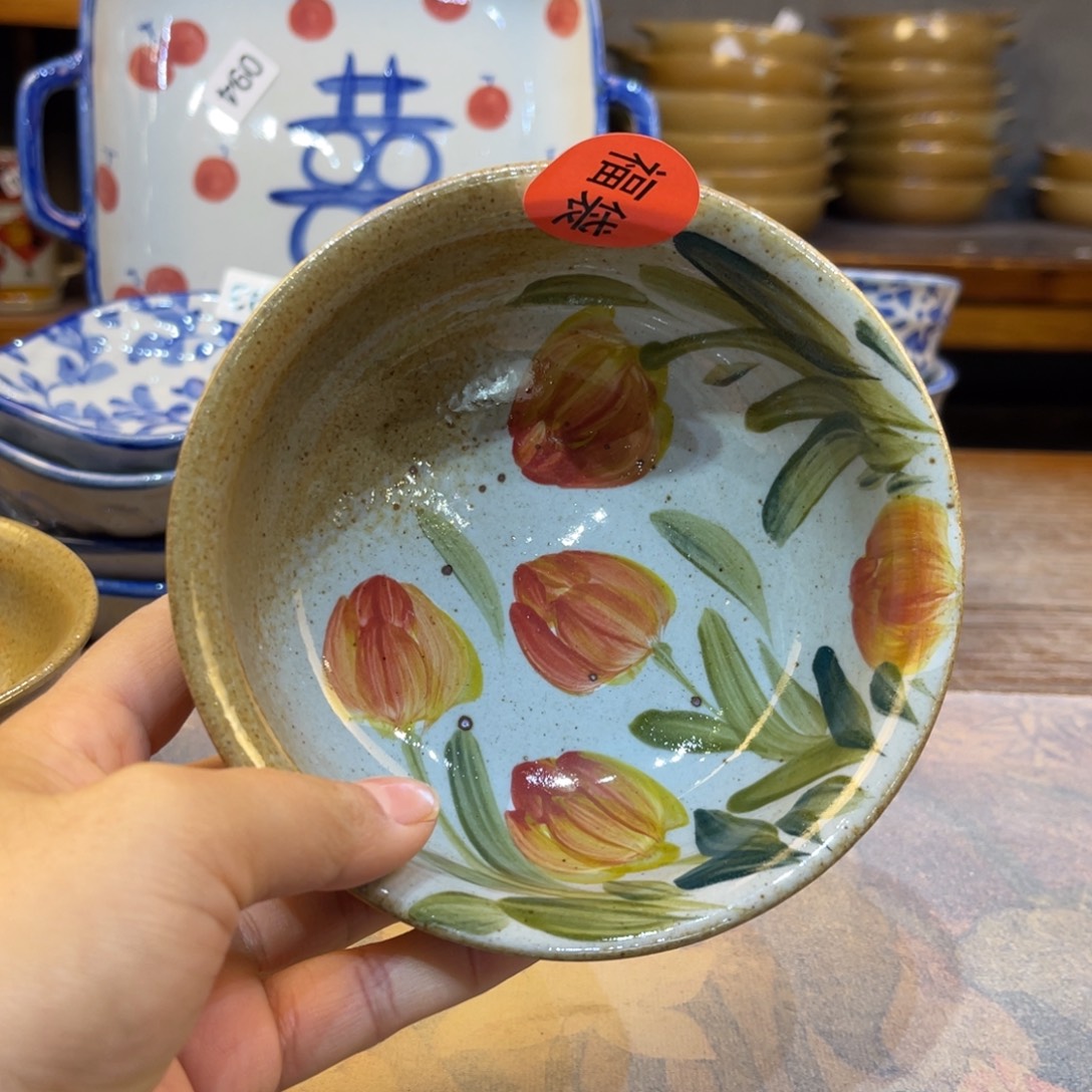 ****蓝瓷片景德镇手工制作